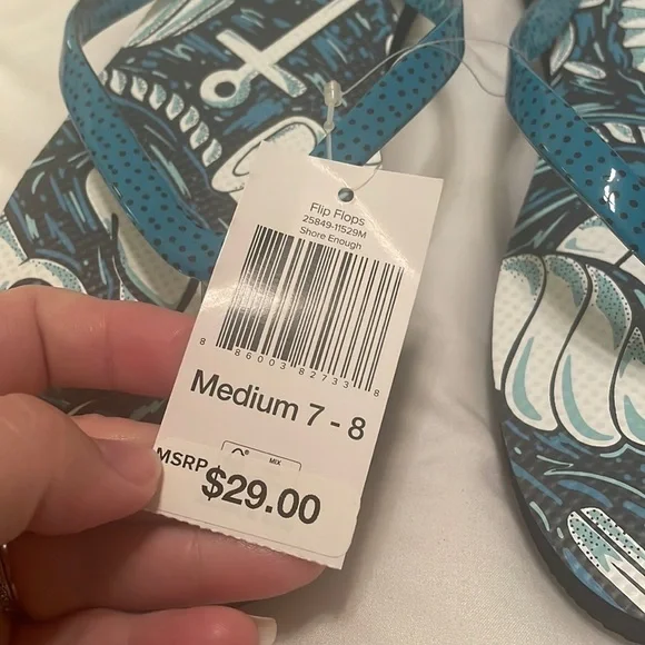 New Vera Bradley Flip Flops Shore Enough Medium size 7-8 - Picture 4 of 4